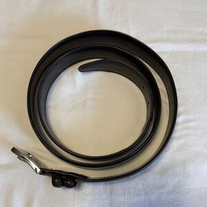 Men's Dark Brown Leather Belt